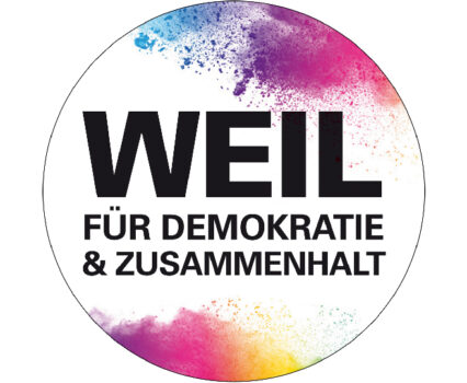 Die Evangelische Gesamtkirchengemeinde unterstützt “WEIL für Demokratie und Zusammenhalt”